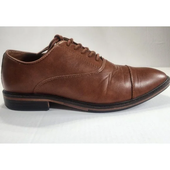 Goodfellow Brown Cap Toe Oxford Dress Shoes Men's 10.5 Classic Formal - Picture 5 of 11